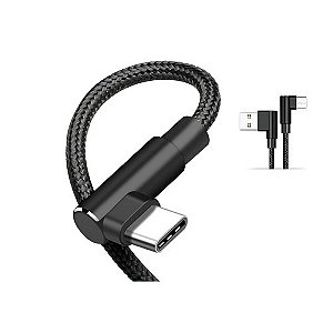 CABO USB 2.0 X TIPO C (UP ANGLE) 90 GRAUS 50CM