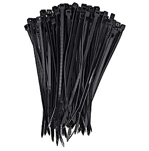 ABRACADEIRA DE NYLON 2.5X100MM PRETA