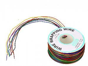 FIO WIRE WRAP 30AWG ROLO 250 METROS - 8 CORES