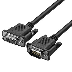 CABO SERIAL RS232 DB9 MACHO PARA FEMEA - 1,5 METRO (150CM)