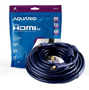 CABO HDMI 2.0 4K DE 10 METROS AQUARIO 4K10