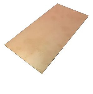 PLACA EM FIBRA COBREADA VIRGEM FACE SIMPLES - 5x15cm