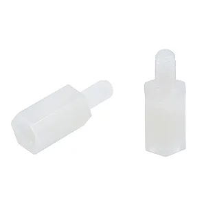 ESPACADOR DE NYLON HEXAG. FEMEA/MACHO M3X 6+6MM HTS-306