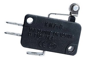 CHAVE MICRO SWITCH 16A HASTE 13MM C/ ROLDANA NA/NF