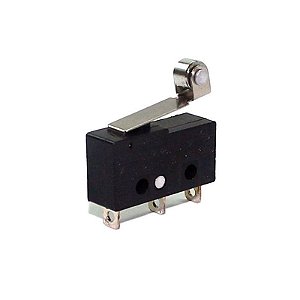CHAVE MICRO SWITCH 3A HASTE 17MM C/ ROLDANA