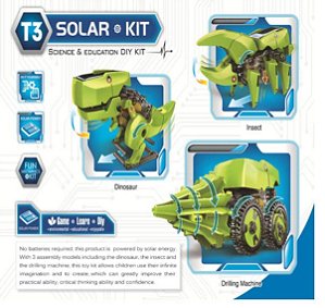 KIT EXPERIMENTOS SOLAR 3 EM 1 - T-REX