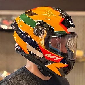 Capacete MT Targo S Diogo 2023 Tribute Ayrton Senna