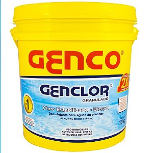 Genclor Granulado Cloro Estabilizado 100% Ativo 10kgs Genco