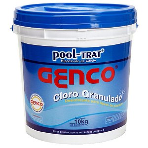 Genco Pool Trat Granulado 10 Kgs Balde Azul