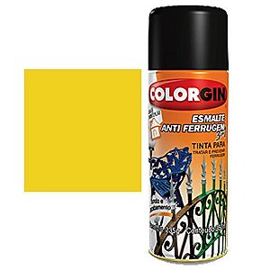 Tinta Spray Colorgin Esmalte Antiferrugem 3 X 1 Amerelo