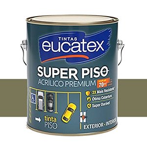 Tinta Super Piso Acrílico Premium Eucatex 3,6 Lts Concreto