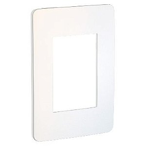 Placa 4x2 3 Postos Soft Branco/Chrome Schneider Orion S732103409