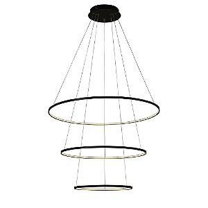 Pendente Led Birdie Preto Bella KW002B