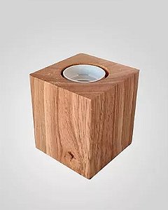 Luminária de Mesa de Madeira Cube E27 GMH LCUBE