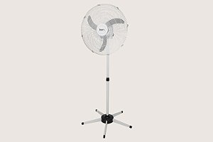 Ventilador Oscilante de Pedestal 60CM Bivolt Grade em Aço Branco Tron