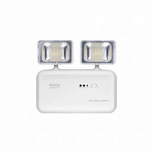 Luminária de Emergência LED 1200 Lumens COMPACT 2 Faróis Segurimax