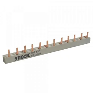 Barramento Trifásico Tipo Pente Steck 80A 3x19P 1000mm Steck S3F1000B