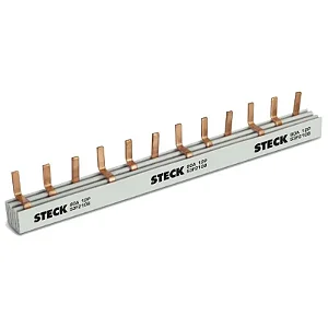 Barramento Trifásico Tipo Pente Steck 80A 220/440V 12P Steck S3F210B