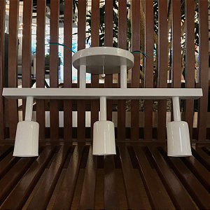 Pendente Caribe 3XE27 Preto Nacional PD 273/3 BR