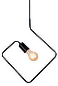 Pendente Pegasus Preto 1XE27 Nacional PD258PT
