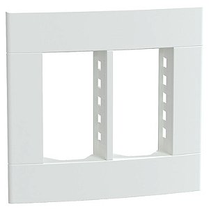 S421467 PLACA+SUPORTE 4X4 DE 6 POSTOS BRANCO FOSCO LUNAREUP