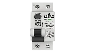 INTERRUPTOR DIFERENCIAL RESIDUAL (IDR) 25A DRS2 GIII SOPRANO