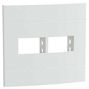 PLACA+SUPORTE 4X4 DE 2 POSTOS SEPARADOS BRANCA FOSCA LUNARE UP