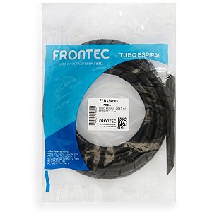 Tubo Spiral 1/2' Preto Frontec Blister com 2 metros