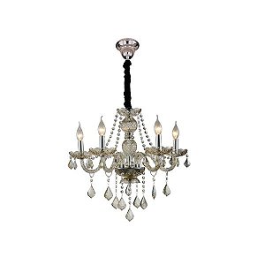 Lustre Maria Thereza com 5 Braços Hevvy SL-9840/H5 Champanhe