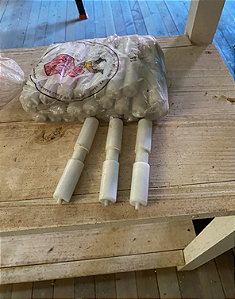 Rolete rolo para papel higiênico antigo em plástico