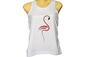 Camiseta regata feminina cisne