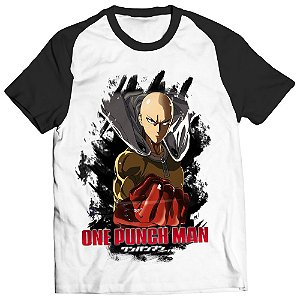 Camiseta One Punch Man Anime Raglan Unissex