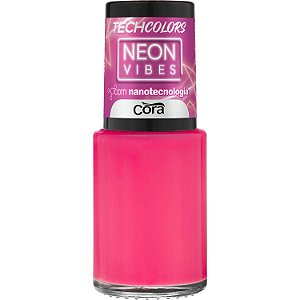 ESMALTE CORA TECHCOLORS 9ML - PINK BABADO