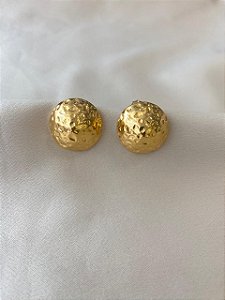 Brinco redondo Latão Dourado