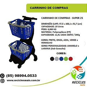 CARRINHO DE COMPRAS 25L - SUPER 25