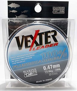 Linha Fluor Marine Sports Vexter Leader 0,47mm 29lbs 50m