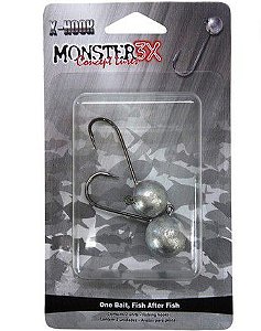 Jig Head Monster 3x X-Hook -4/0 13G - 2UN