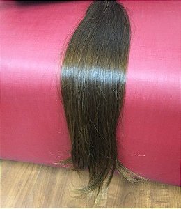 Cabelo Natural Liso – Martha Hair Nº 5 – Castanho Claro Liso (Kit com 25g)