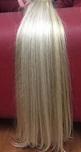 Cabelo loiro ultra claríssimo Martha Hair nº 12, natural, liso, com coloração (kit com 25g)