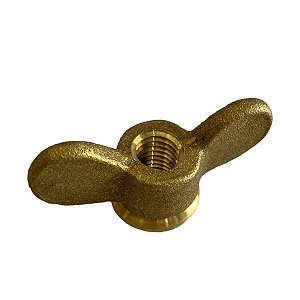 BORBOLETA DE LATAO USINADA ROSCA 1/2 - MÁQUINA DE SOLDA BAMBOZZI