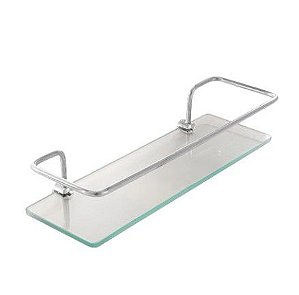 Porta Shampoo Retangular Vidro 30cm