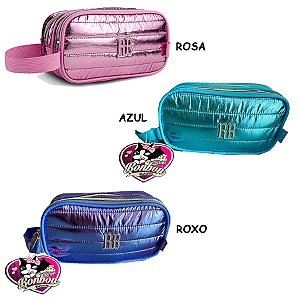 Estojo Duplo / Necessaire Rebecca Bonbon Metalizado RB3116