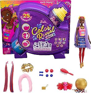 Barbie Color Reveal Penteados De Festa - Roxo -  Mattel