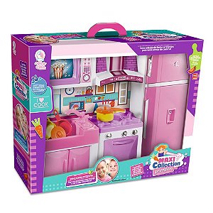 Cozinha Infantil De Brinquedo Com Geladeira Microondas