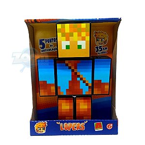 Boneco Lopers Minecraft Streamers 35 Cm Jogo Lançamento 2023