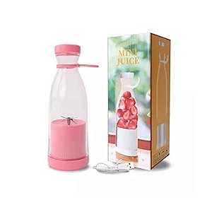 Garrafa portátil Mini Juice Processador-300ml-Pink
