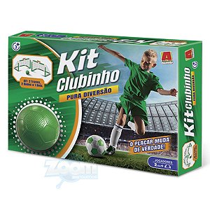 Kit Clubinho - 2 Traves 1bola E Placar - Verde