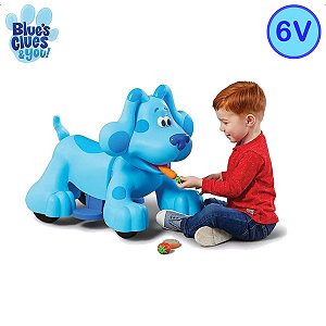 Cachorro Blue Rideamal Blues Clues Elétrico 6V infantil