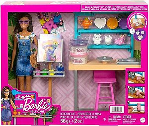 Barbie Estúdio De Arte Criativo Com Boneca 3+ Hcm85 Mattel