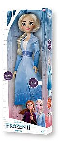 Kit Bonecas Frozen Elsa E Anna Grande 80 Cm Vinil Divertida Infantil  Meninas Lançamento Baby Brink